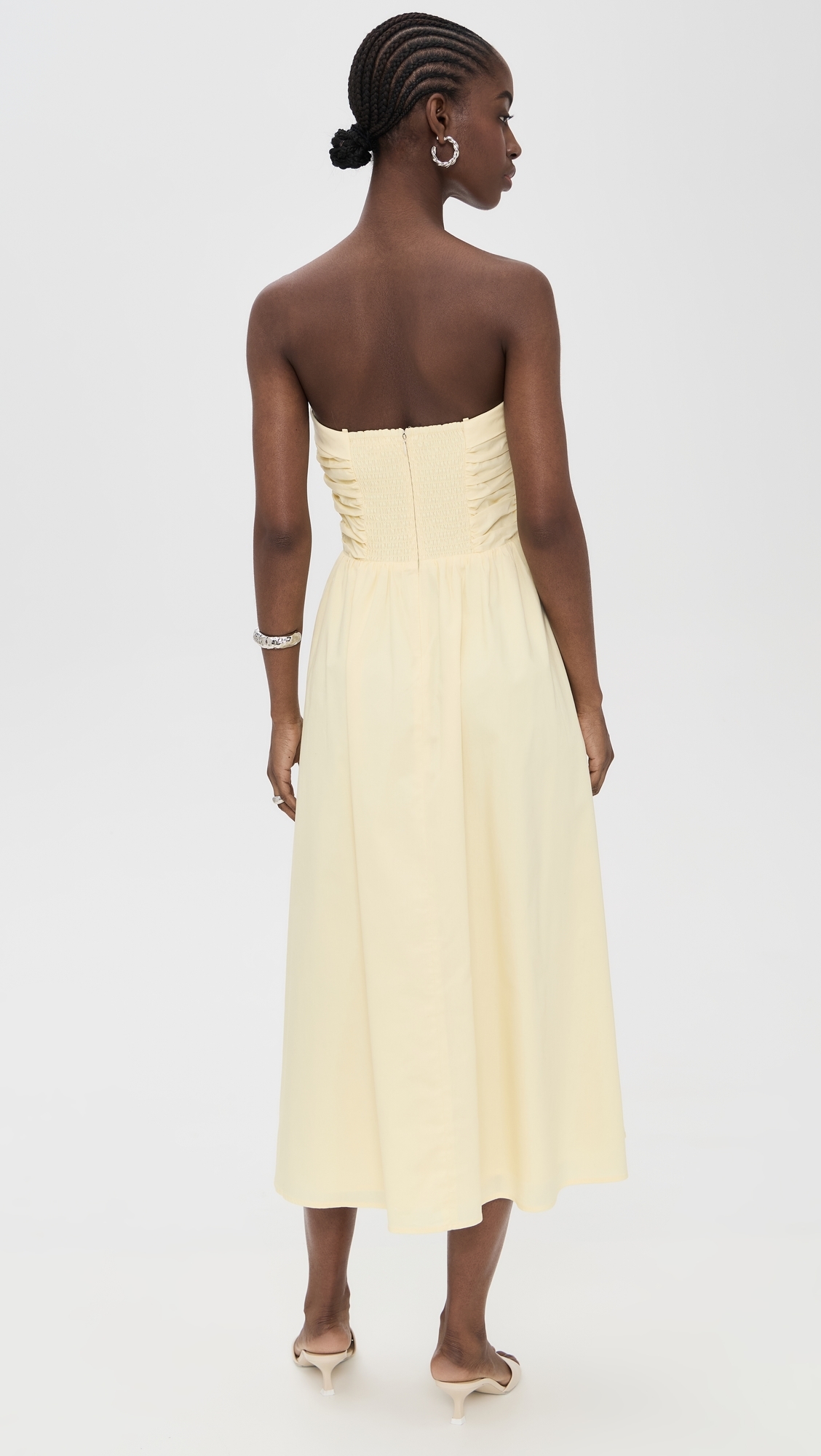 WAYF Sammie Convertible Dress Straw Yellow