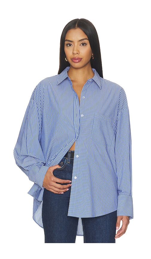 WAO Poplin Button Up in Blue. XL. Also in XXS, XS, S