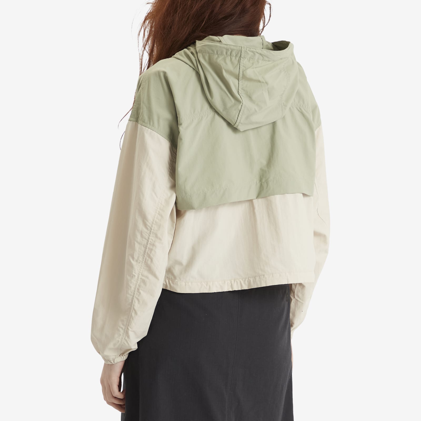 Columbia Women's Spire Valley Cropped Windbreaker in Safari/Dark Stone