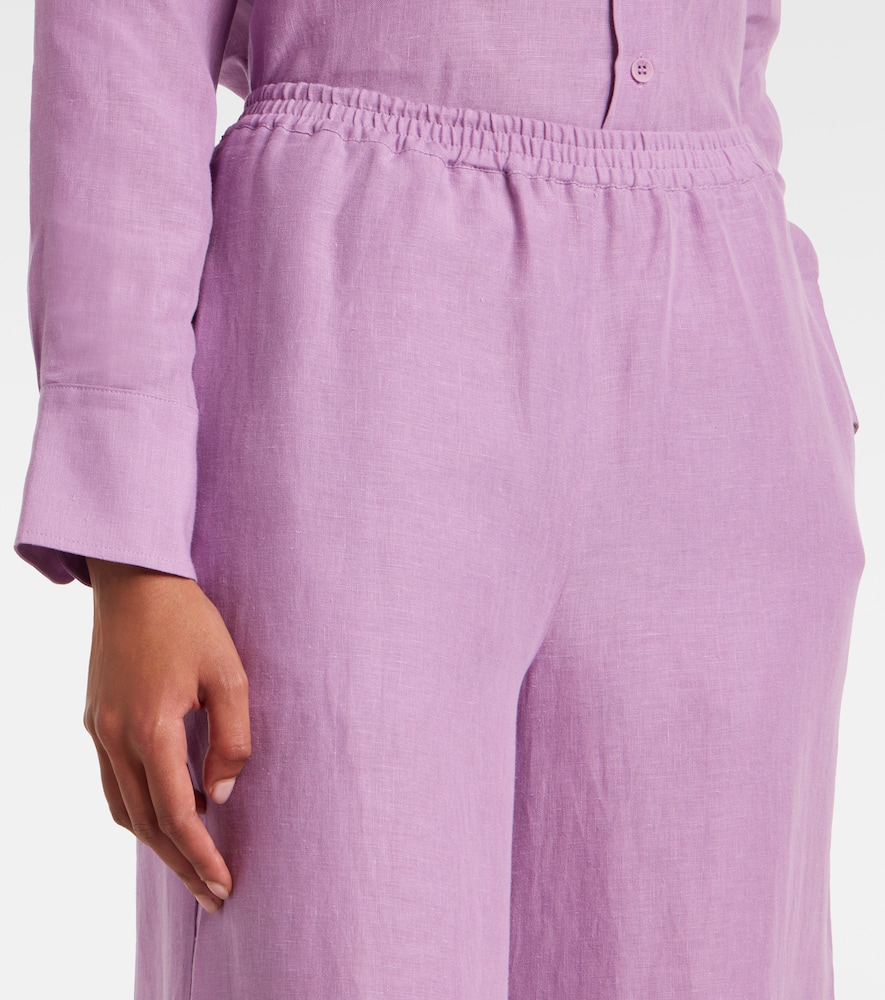 Select linen wide-leg pants