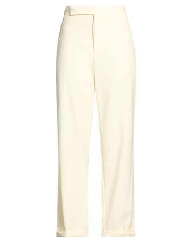 Woman Pants Cream Size 4 Viscose, PBT