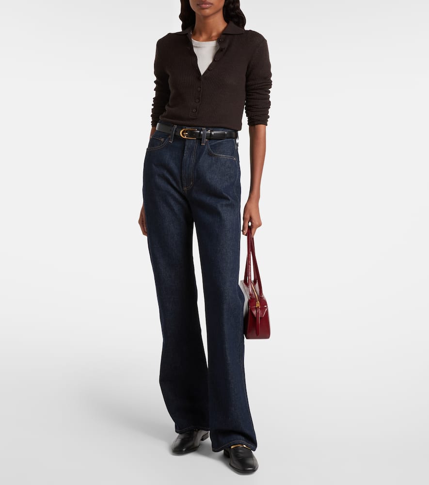 Leena mid-rise flared jeans