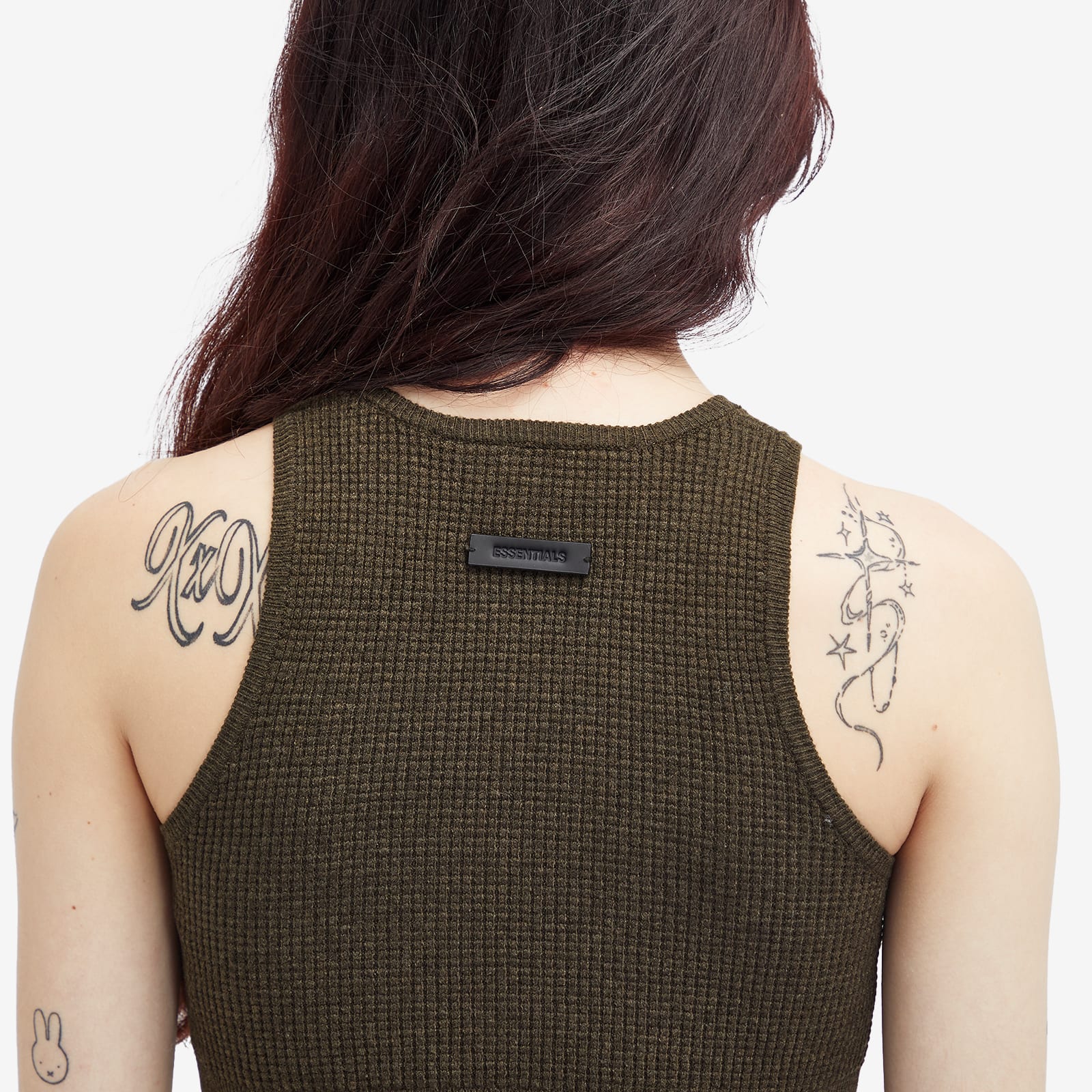 Women's Waffle Sport Tank Top in Brown