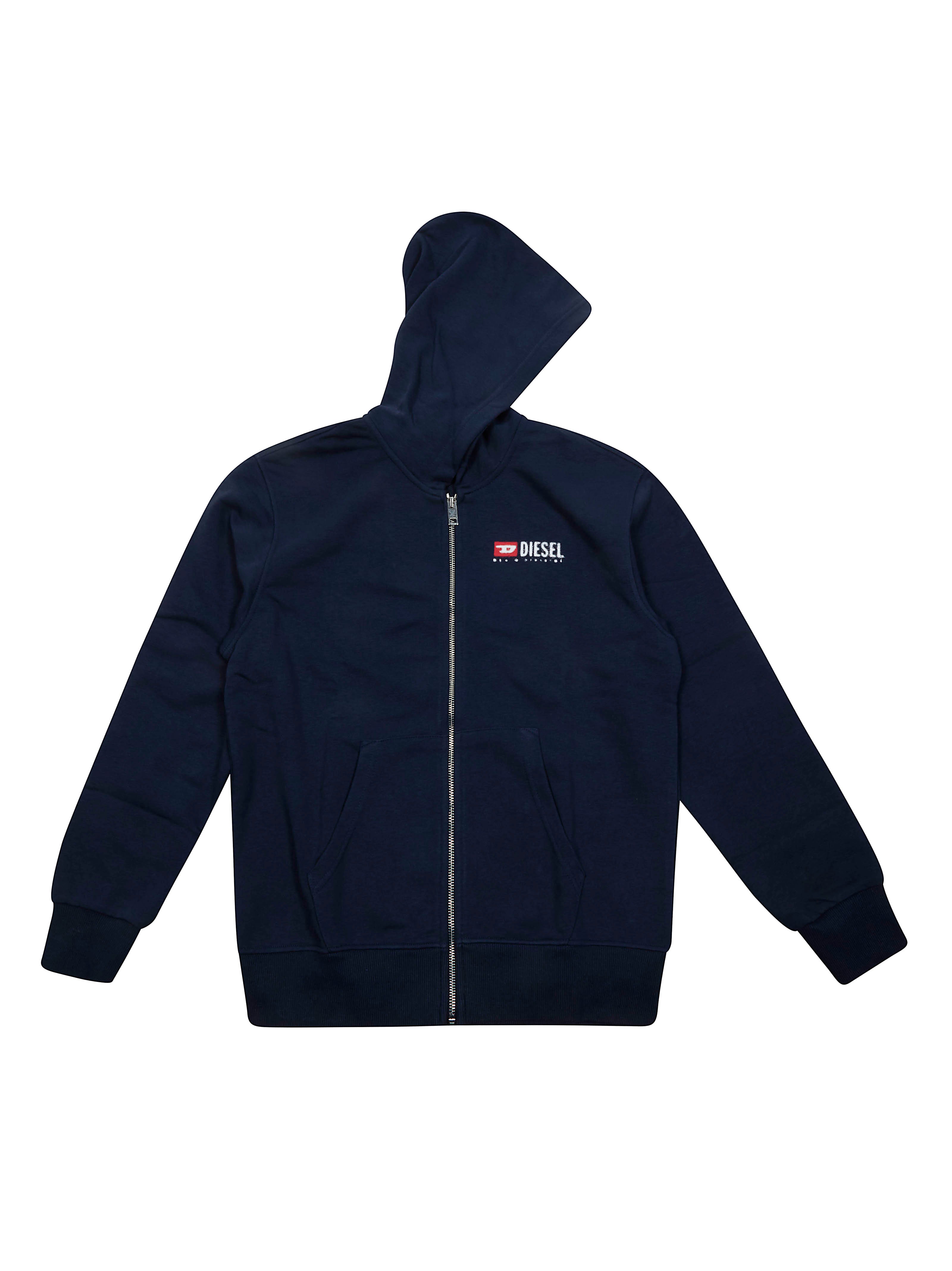 Mini Full-Zip Hoodie Sweatshirt with Base Logo