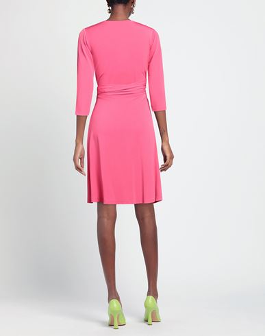 Rossopuro Woman Midi dress Fuchsia Size L Polyester, Elastane