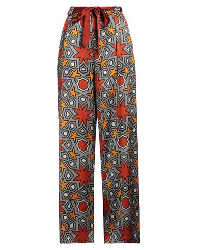 Niū Woman Pants Grey Size S Silk, Elastane, Cotton