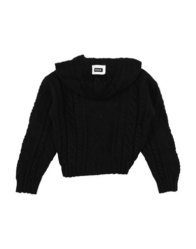 Msgm Kid Girl Sweater Black Size 10 Wool, Polyacrylic