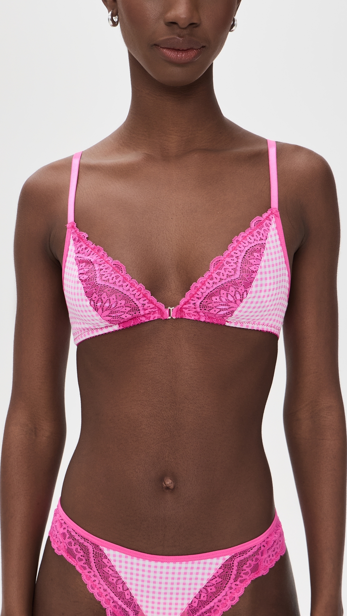 Amara Bralette Strawberry Gingham