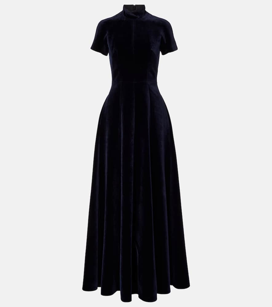 Malinda cotton velvet gown