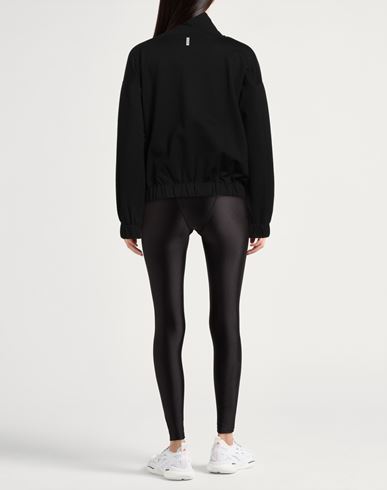 Woman Sweatshirt Black Size M Polyester, Polyurethane, Viscose, Polyamide, Elastane