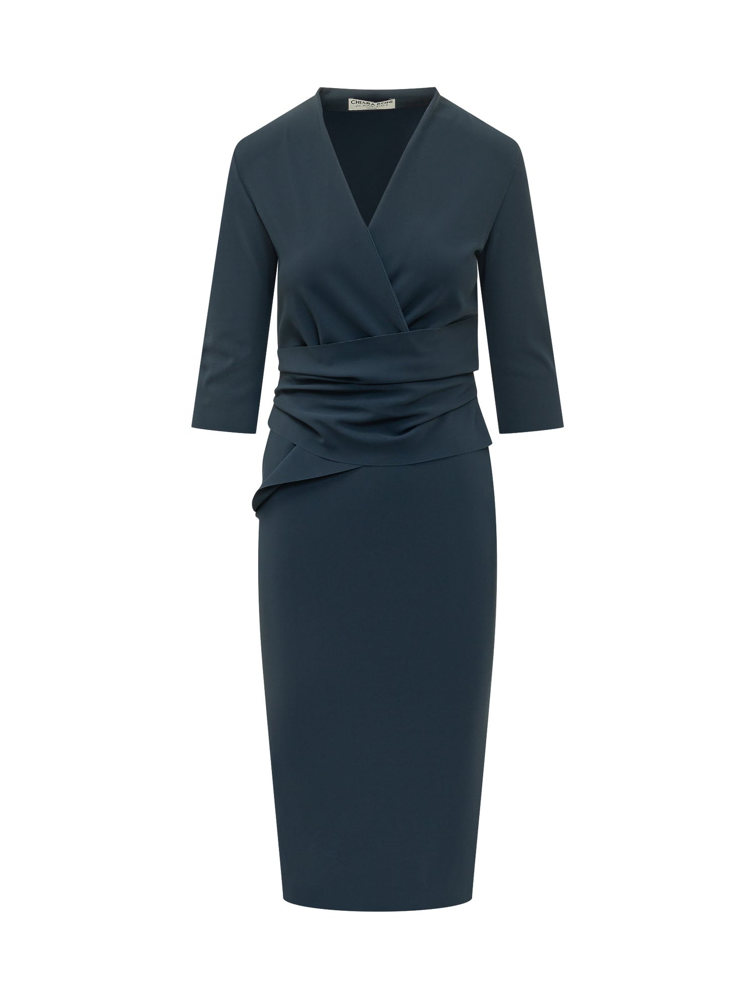 Mini Draped Suit with V-Neck