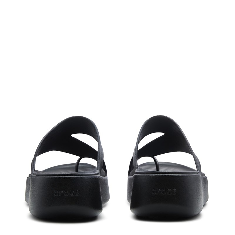 Women's Getaway Toe Loop Platform Sandals (Black)