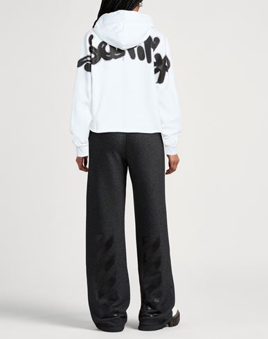 Woman Sweatshirt White Size L Cotton