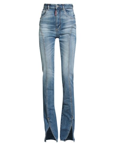 Icon Woman Jeans Blue Size 00 Cotton, Elastane, Calfskin