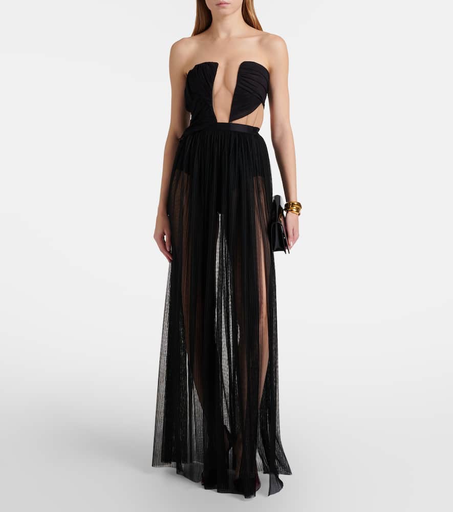 Semi-sheer gown