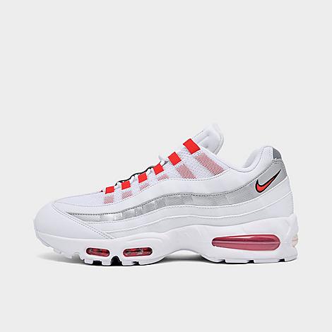 Men's Air Max 95 Big Bubble SE England Casual Shoes in White/Metallic Silver/Obsidian