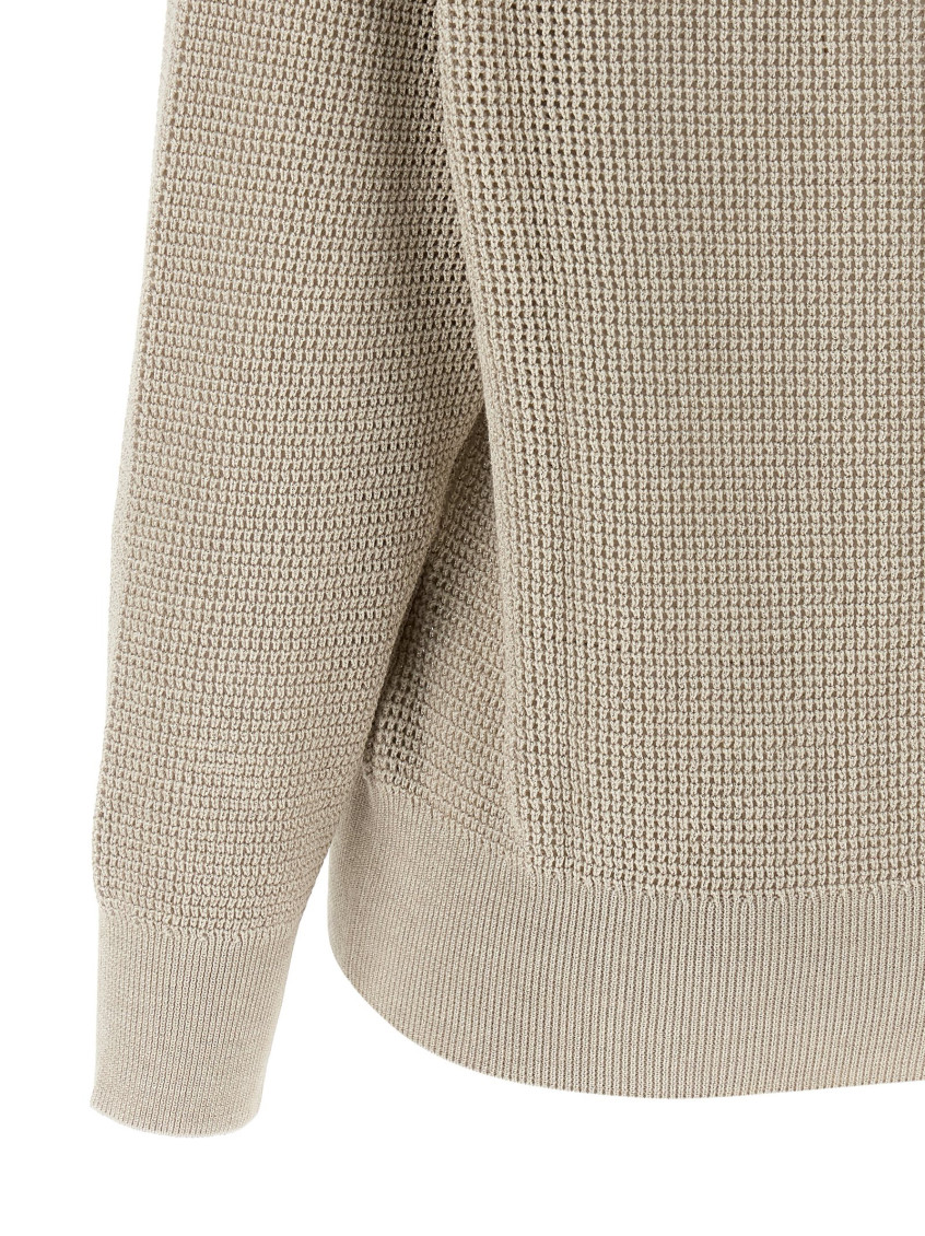 Openwork Sweater Sweaters And Cardigans Beige