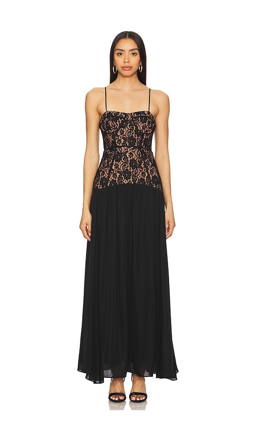 CAMI NYC Corsica Dress in Black. - 0 also