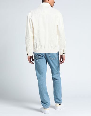 Man Jacket Ivory Size L Linen, Polyurethane