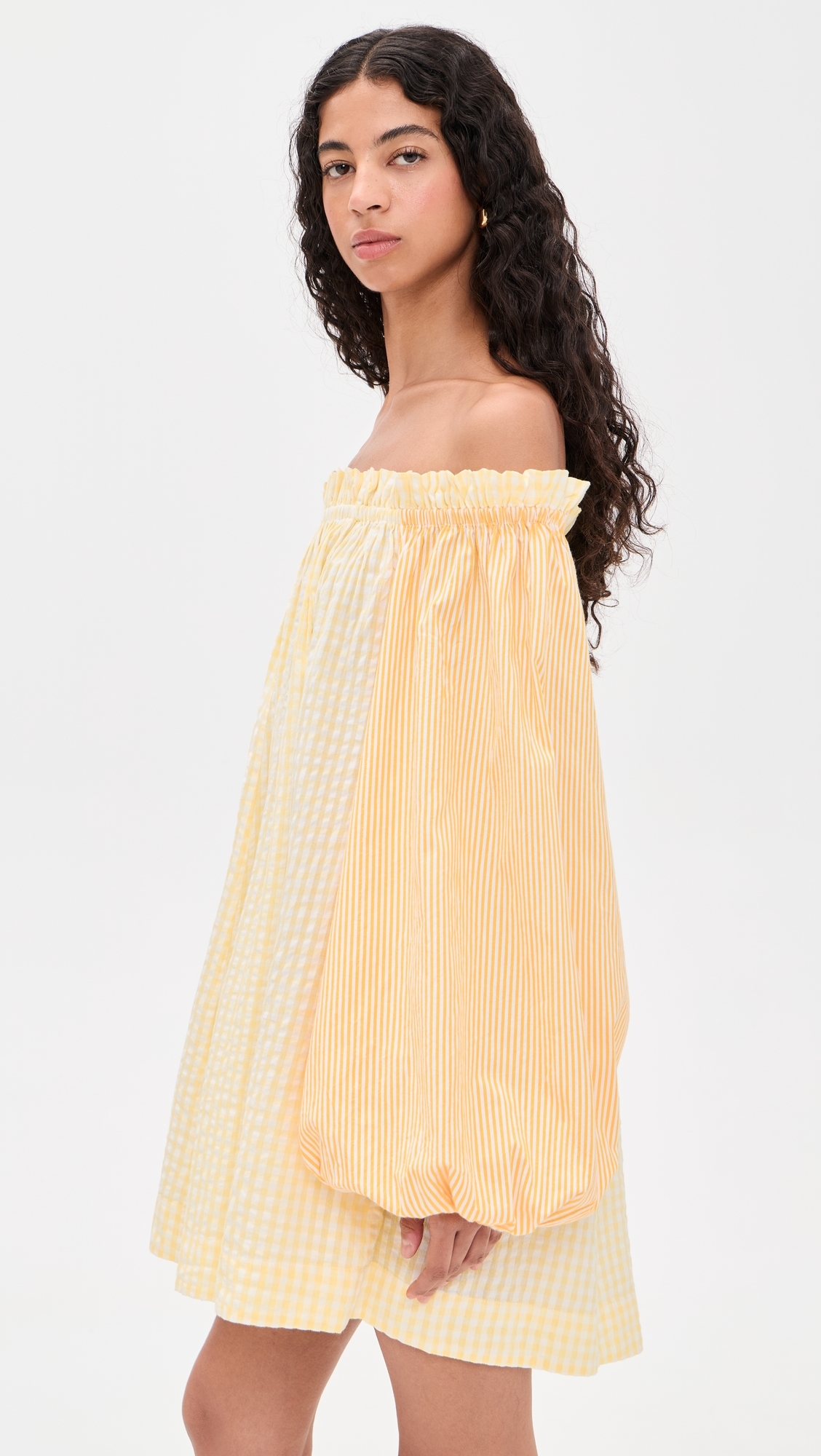 Worth Mini Dress Daffodil Combo Stripe One Size
