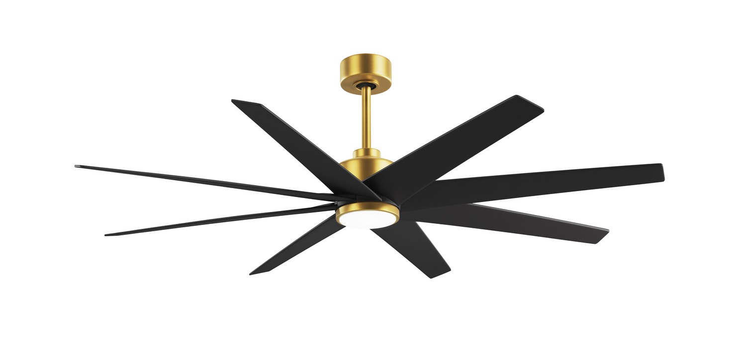 Brushed Brass 64" Ceiling Fan from the Ariella-LK Collection