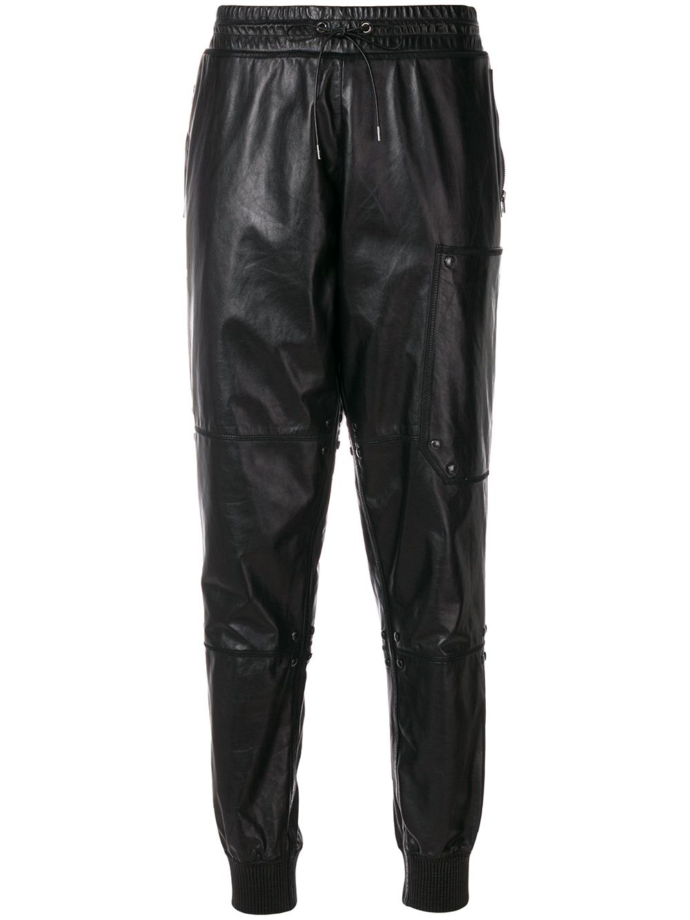 TOM FORD draped biker trousers - Black