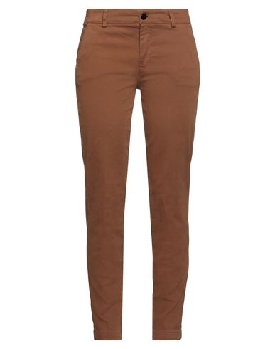 Woman Pants Brown Size 2 Cotton, Elastane