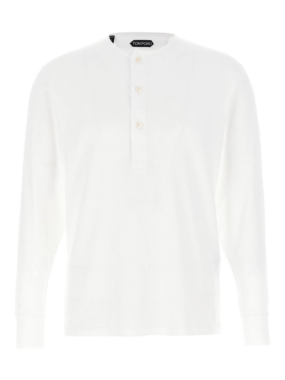 Ribbed Cotton T-Shirt