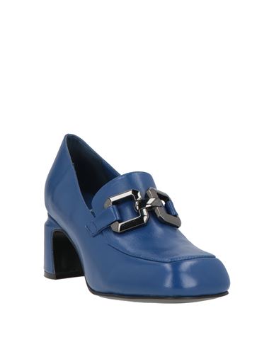 Woman Loafers Bright blue Size 7 Leather