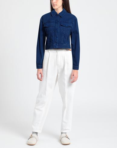 Woman Denim outerwear Bright blue Size 2 Cotton, Elastane