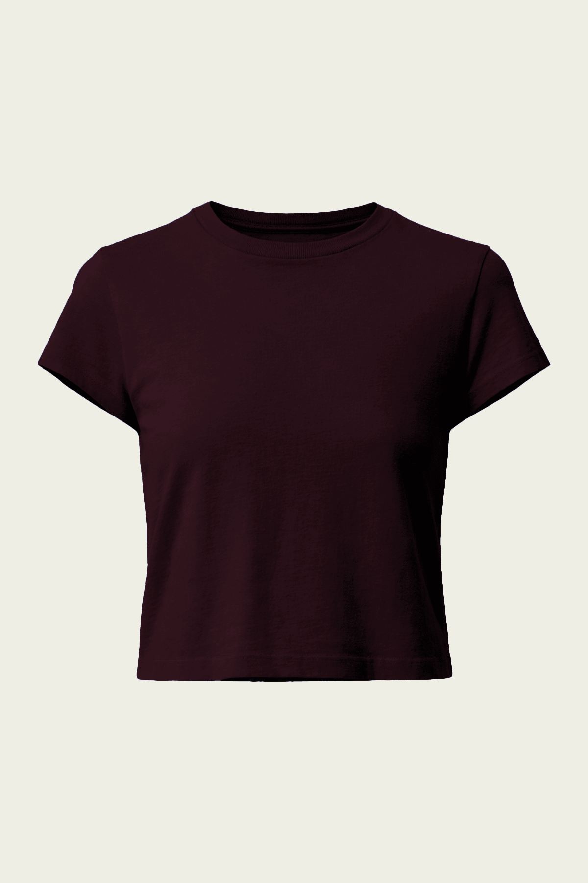 Adine Shrunken Tee in Eggplant