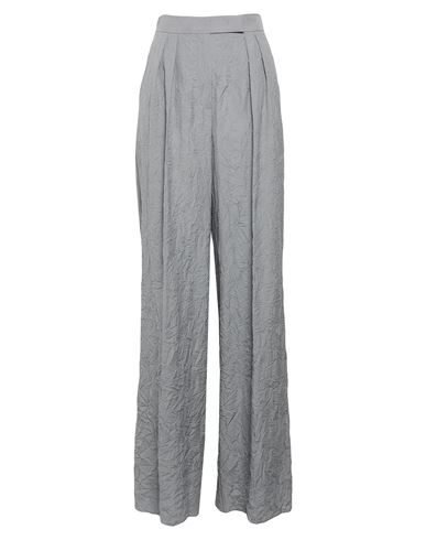 Woman Pants Light grey Size 10 Virgin Wool