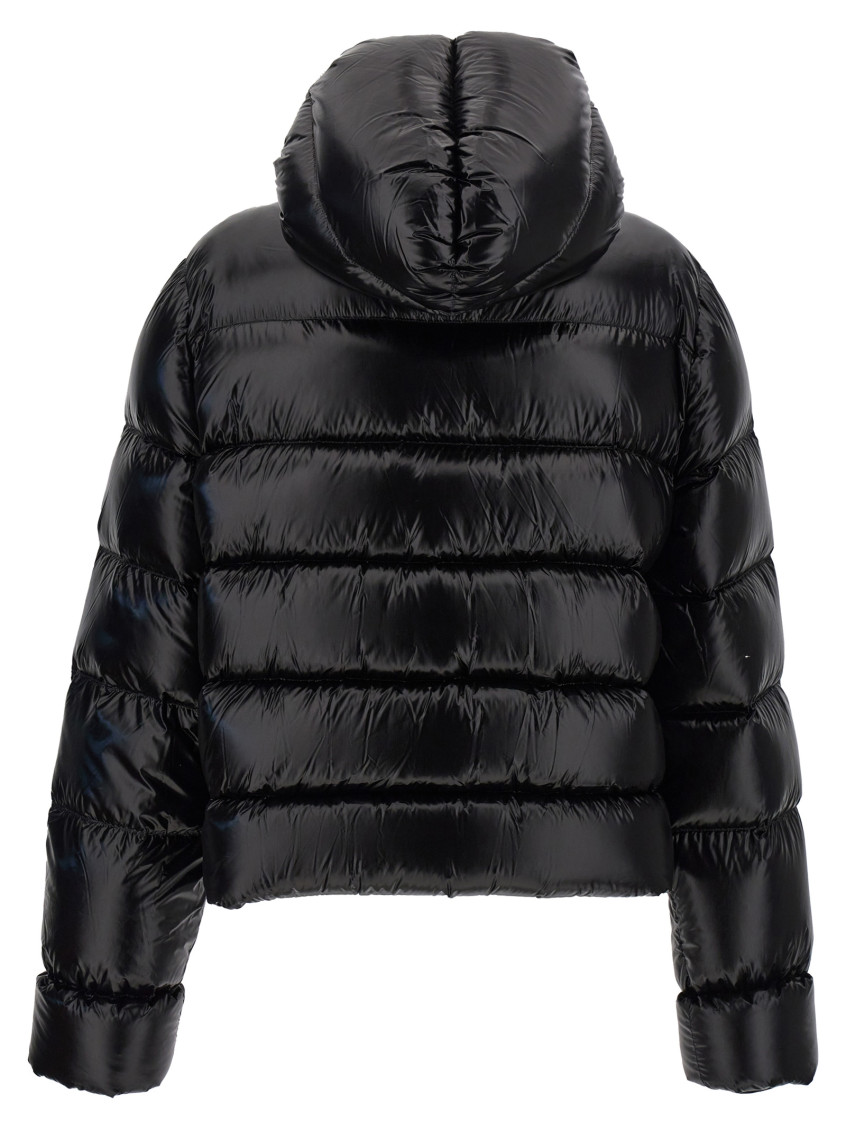 Black Regular Fit Puffer Jacket