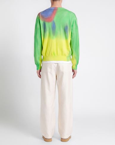 Man Sweater Green Size M Organic cotton, Elastane