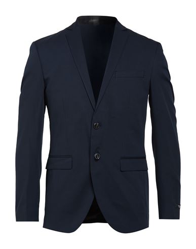 Man Blazer Midnight blue Size 40 Polyester, Viscose, Elastane
