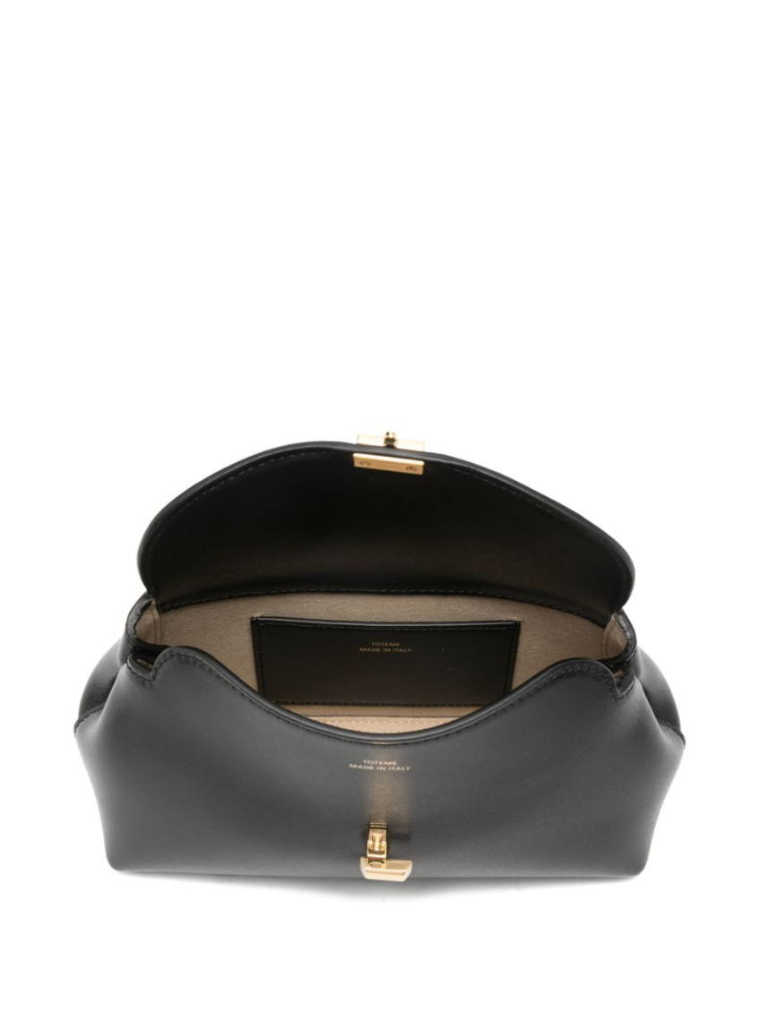 Mini T-Lock Leather Clutch