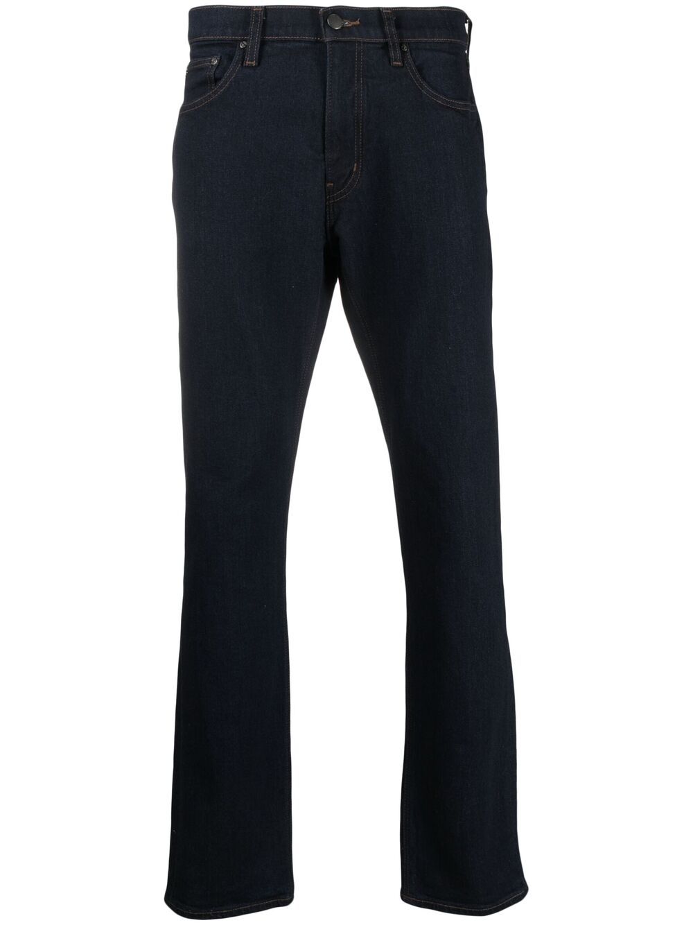 Mid-rise straight-leg jeans - Blue