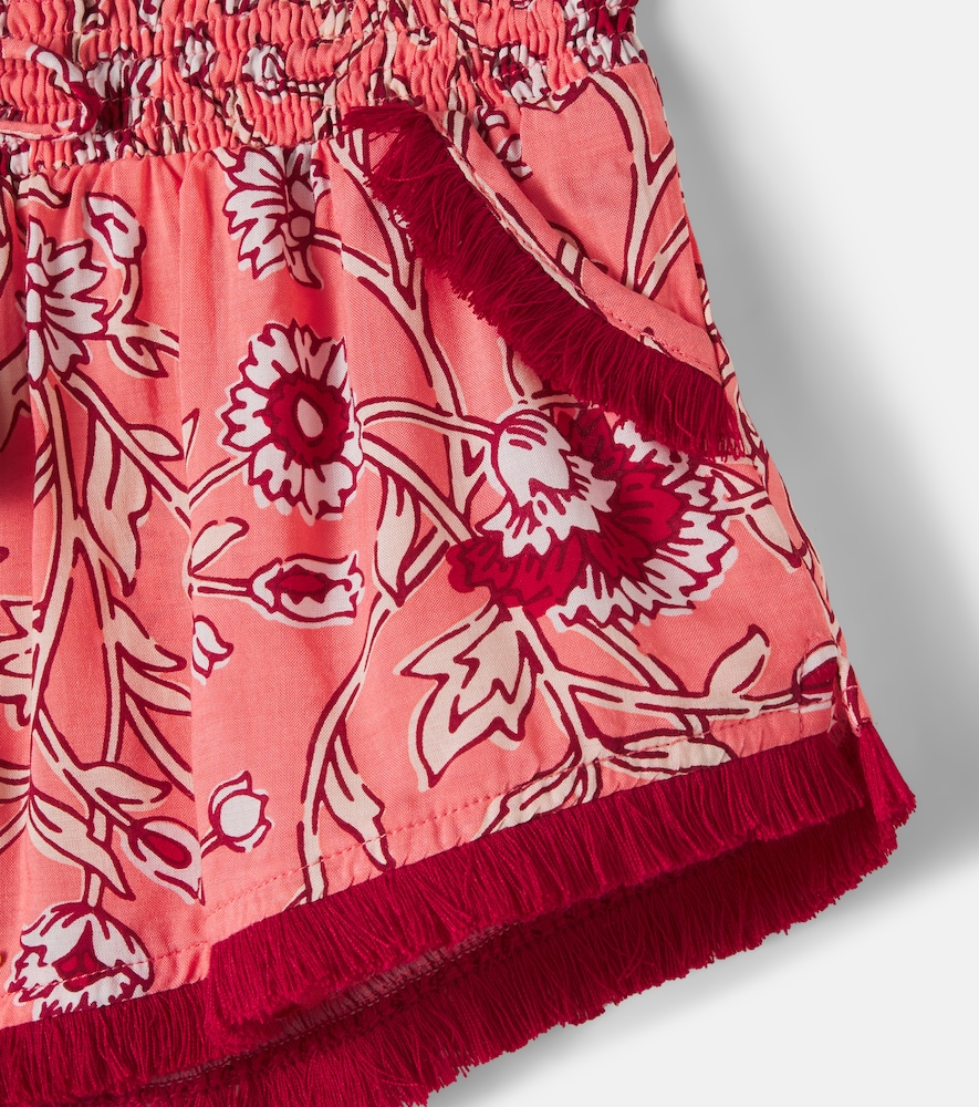 Lulu floral fringed shorts