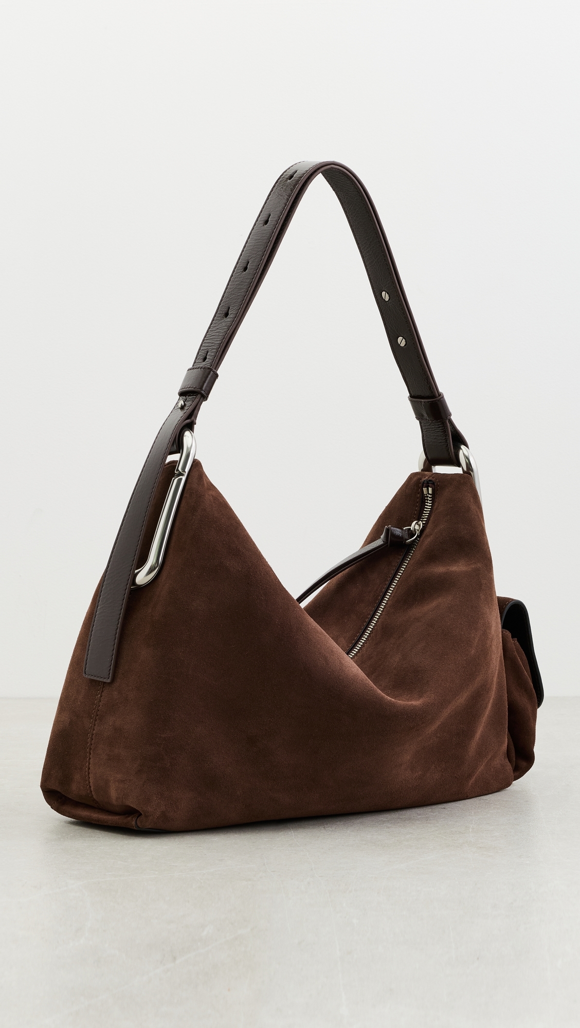 Scene Large Shoulder Bag Dark Brown One Size