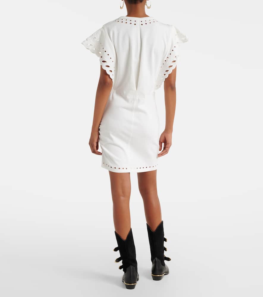 Orlane embroidered cotton minidress