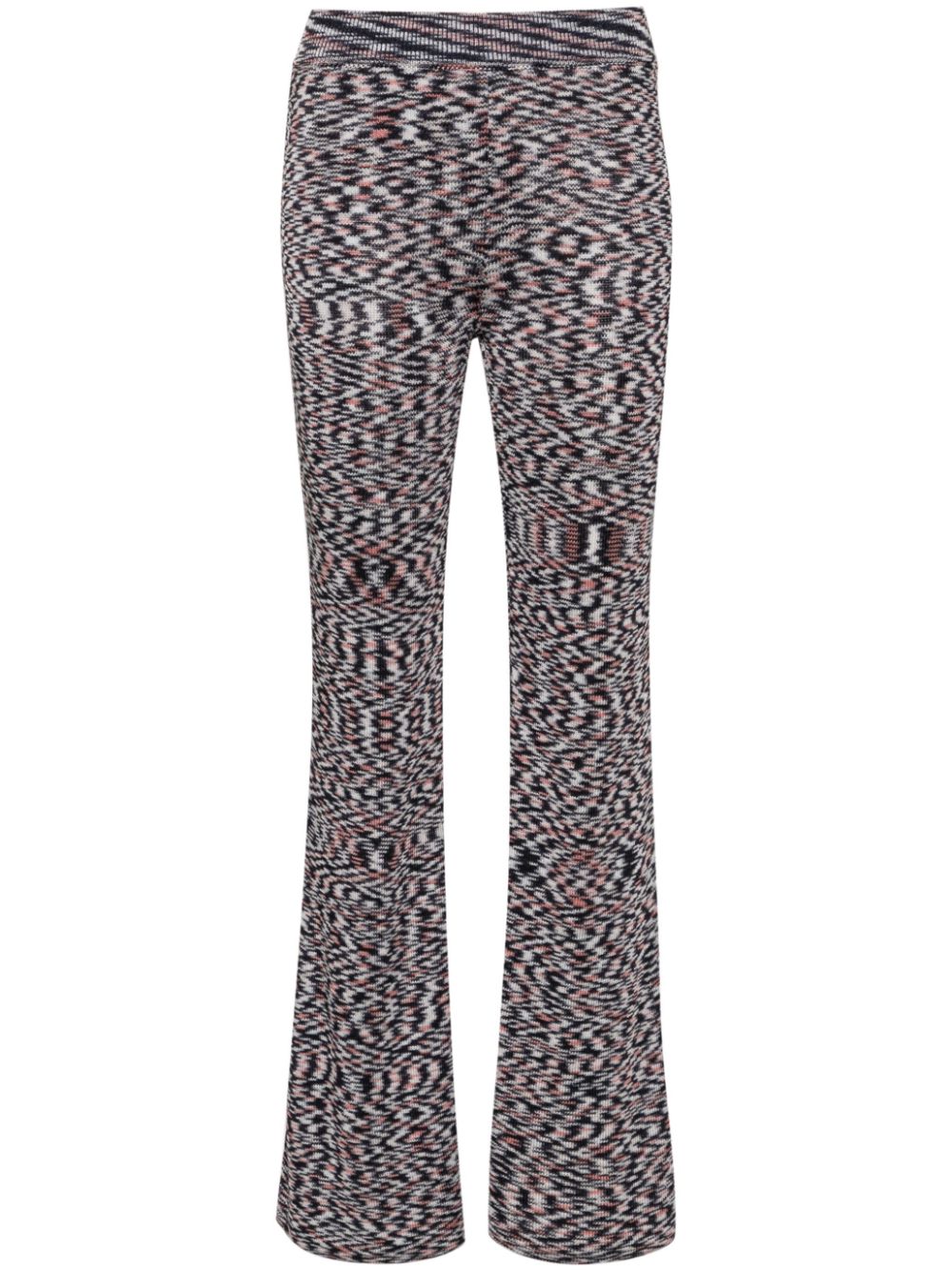 High-waist flared trousers - Blue