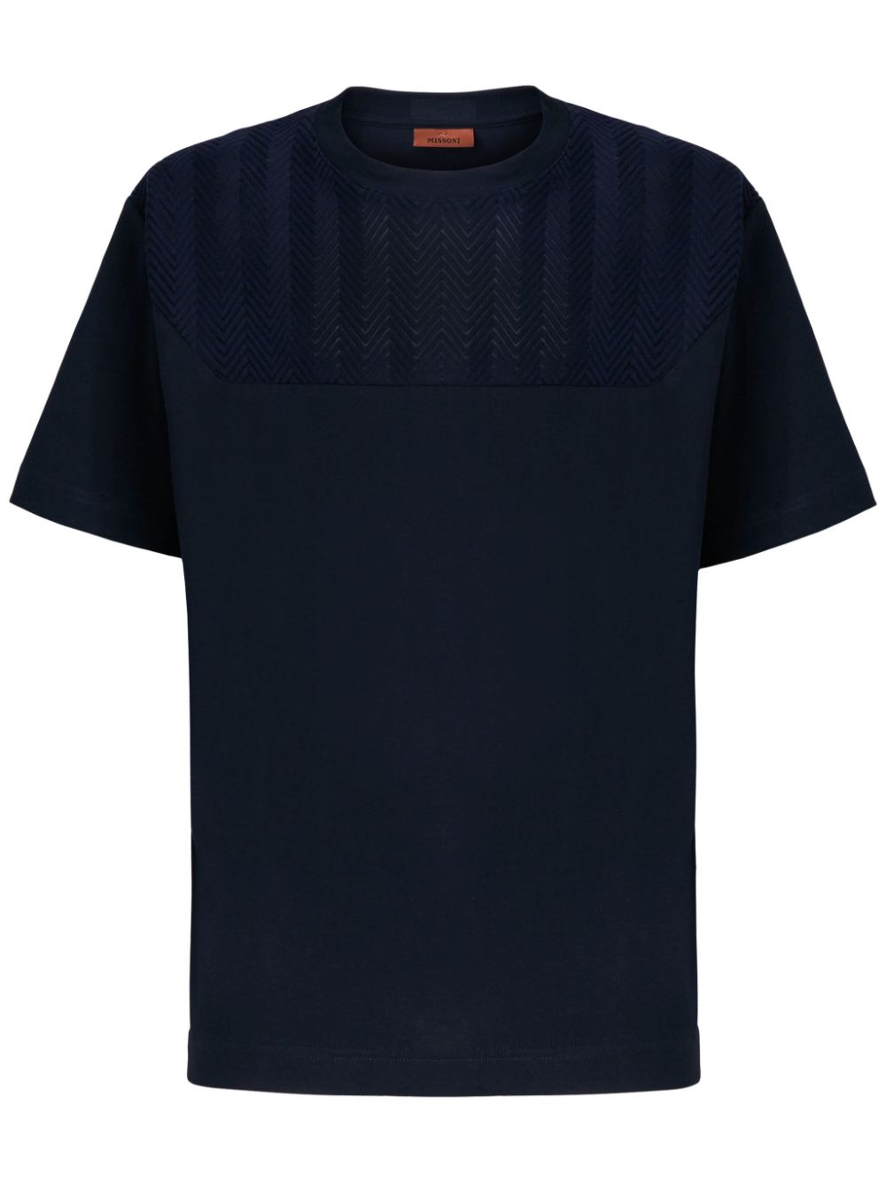 Zigzag cotton T-shirt - Black