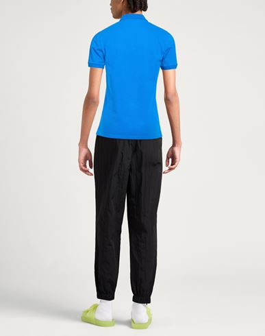 Man Polo shirt Azure Size M Cotton, Elastane