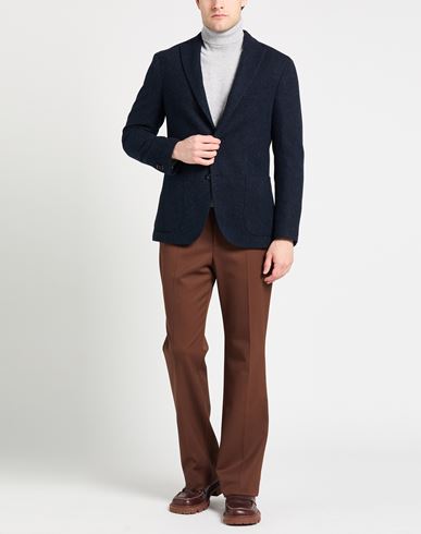 Man Blazer Midnight blue Size 38 Wool