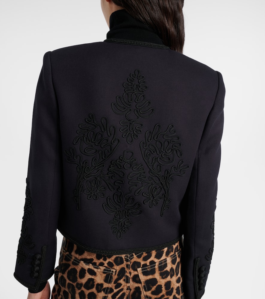 Latrell cropped embroidered jacket