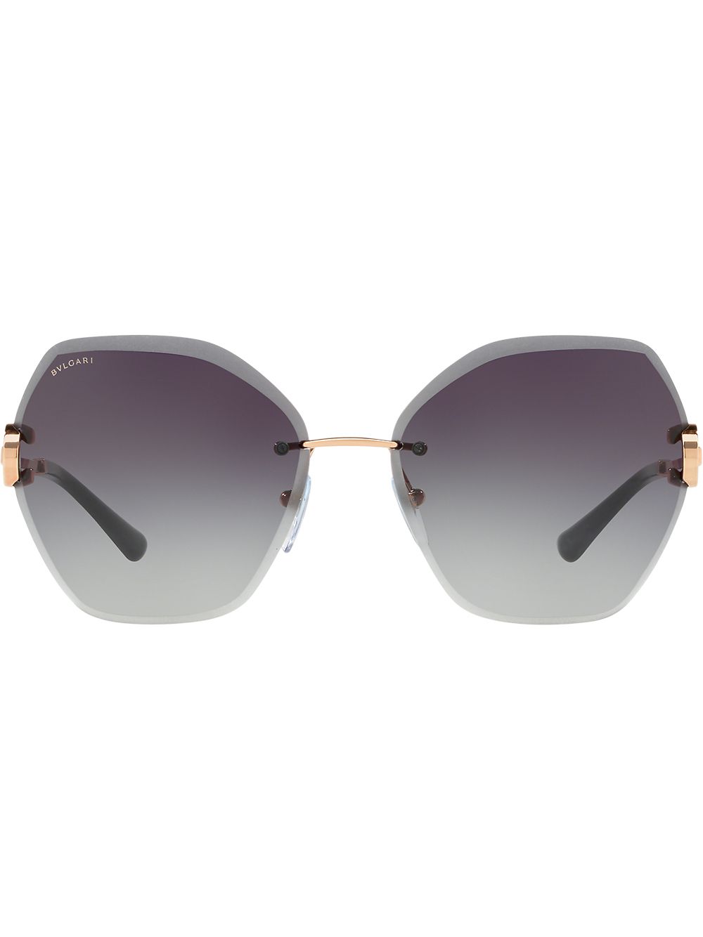 Oversized sunglasses - Metallic