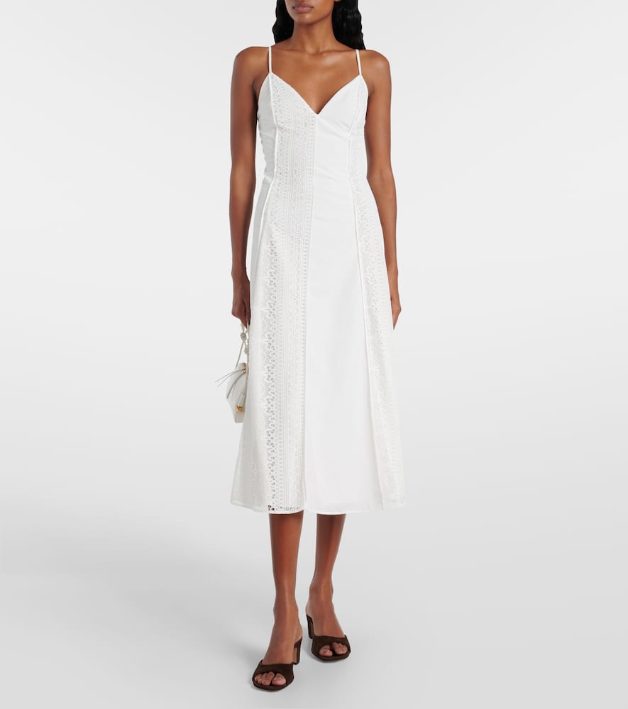 Mina lace midi dress