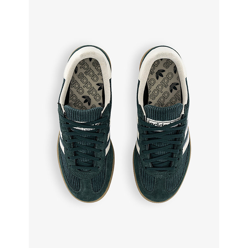 Womens Mineral Green Offwhite G Handball Spezial Brand-embellished Cord-suede Low-top Trainers