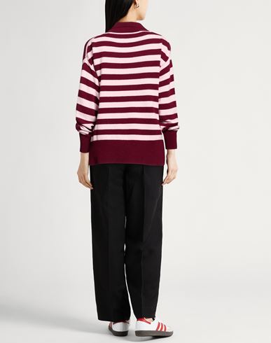 Collezione N_01 Woman Sweater Garnet Size M Merino Wool, Cashmere