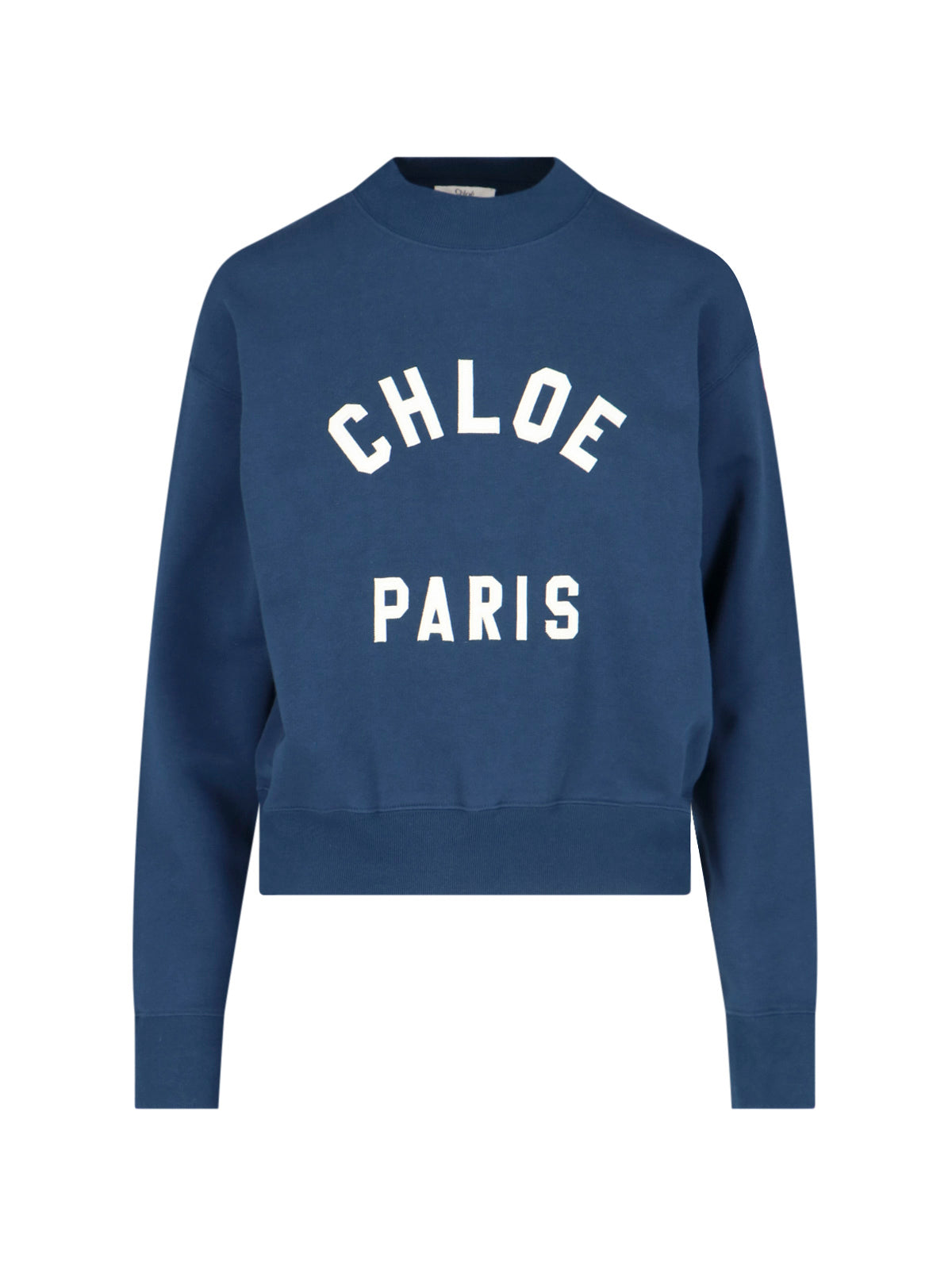 Chloé Cotton Sweater with Appliqué Front